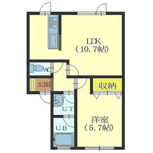 タヤコートKⅡ【101号室】の間取り