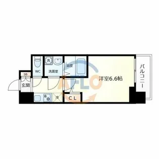 エスリード大阪城南グランデュクス【5階】の間取り