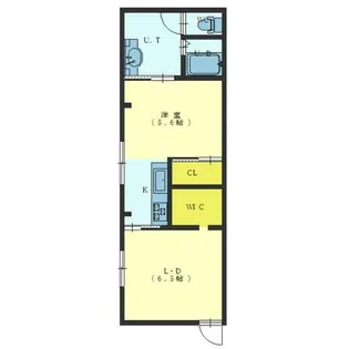 S FLAT港【1階】の間取り