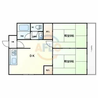 関目ハイツ【3階】の間取り