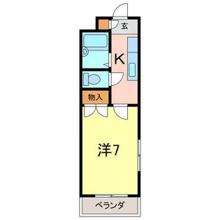 レークハヤⅠ【2階】の間取り