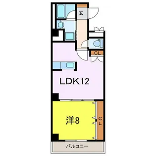 DENCITY CROSS SITE【12-C号室】の間取り