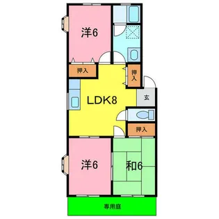 ステーシア雅ⅠA【102号室】の間取り