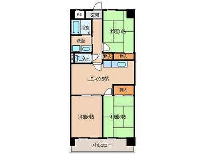 さくら大栄ビル【5階】の間取り