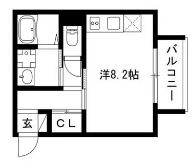 メゾン・ド・ソレイユ黄金【1階】の間取り