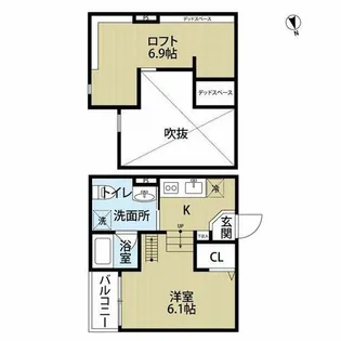 大阪府堺市堺区東湊町5丁【アパート】の間取り