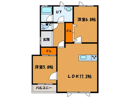 ルミエール【101号室】の間取り