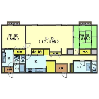 ソレイユSⅠ【1階】の間取り