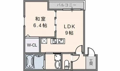 フジパレス吉田ノース【3階】の間取り