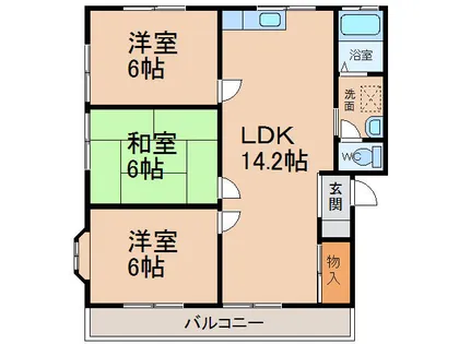 コーポアゼリア【2階】の間取り