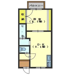 シャトーフラワー城【306号室】の間取り