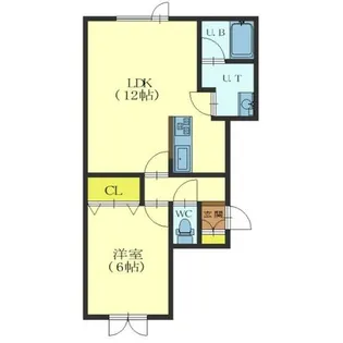 LC8エルシーエイト【203号室】の間取り