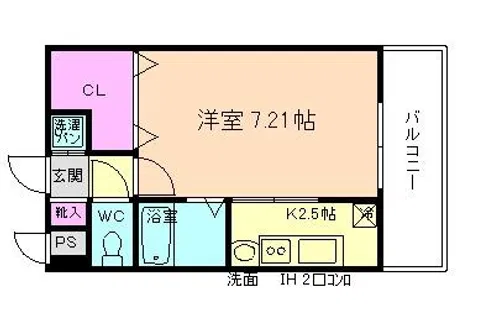 ラフォンテ十三【4階】の間取り