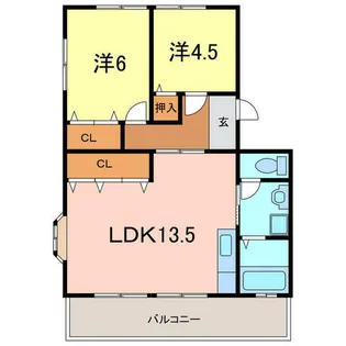 マンション桜台【401号室】の間取り