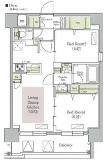 アーバネックス梅田中崎町II【10階】の間取り