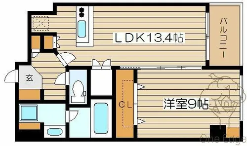 グレンパーク梅田北【10階】の間取り