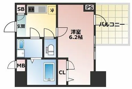S-RESIDENCE新大阪Rish【3階】の間取り