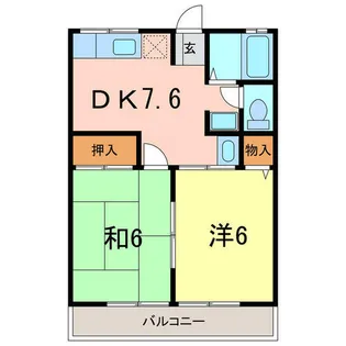 シャトレB【2階】の間取り