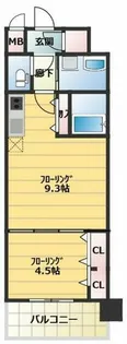 スプランディッドⅧ【8階】の間取り