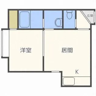 グロリア南郷【105号室】の間取り