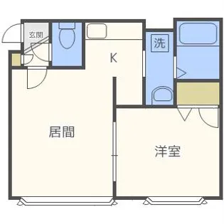 レイモンドハウス【205号室】の間取り