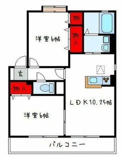 エルムンド【2階】の間取り