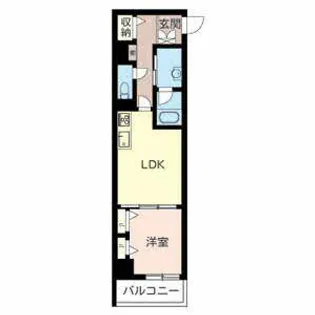 マンションバッハ【0603号室】の間取り