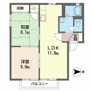 K.フォーラム【0203号室】の間取り