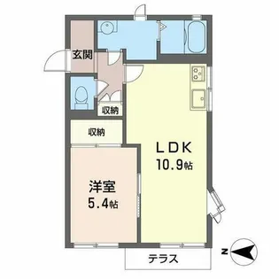ココレスポア【0101号室】の間取り