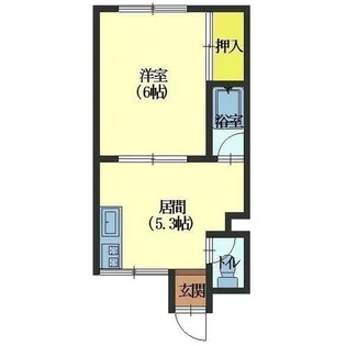 ハイムはちまん【2階】の間取り