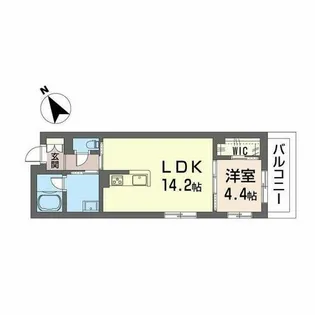SHMプリミエール鳥飼八幡宮【A0202号室】の間取り