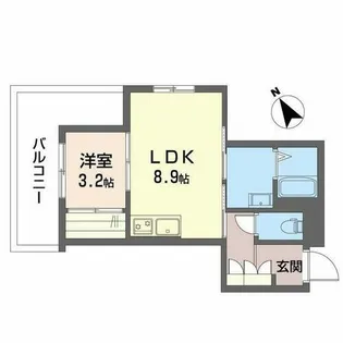 SHMプリミエール鳥飼八幡宮【A0304号室】の間取り