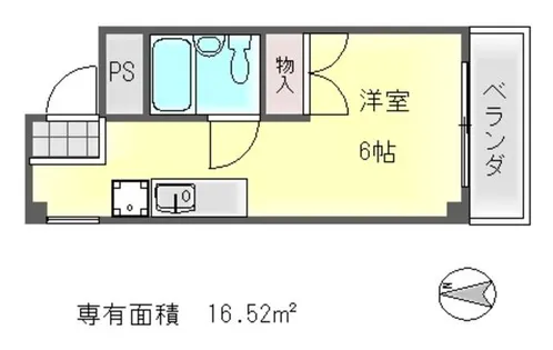 アメニティ聖護院【3階】の間取り