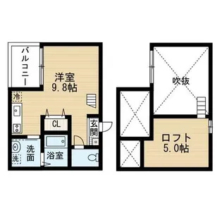 アソシエ21【1階】の間取り
