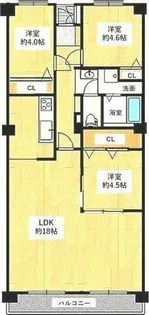 泉サンハイツ【4階】の間取り