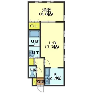 アルボラァダ美原【2階】の間取り