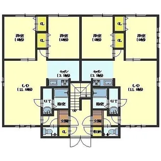 スノーラビット【201号室】の間取り