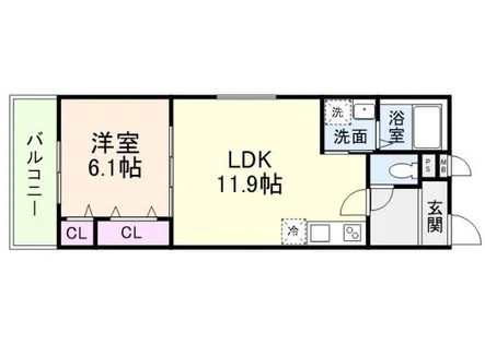 CHARME PARKSIDE Ⅱ【3階】の間取り