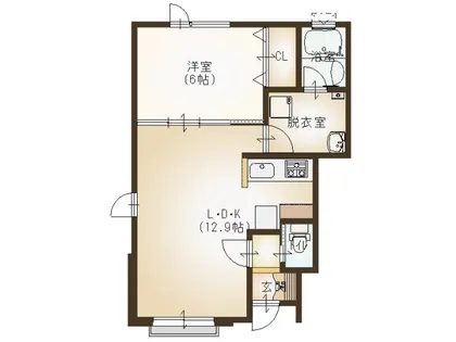 CS TOKURA【101号室】の間取り