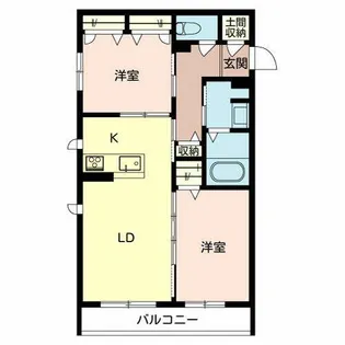 シャーメゾン塚西【0203号室】の間取り