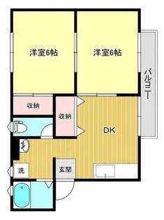 ツインハイツ【2階】の間取り