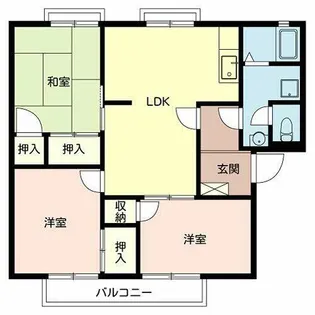 ヴィラ錦【B201号室】の間取り