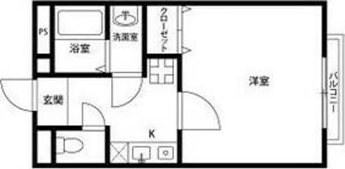 アムール もみの木【202号室】の間取り