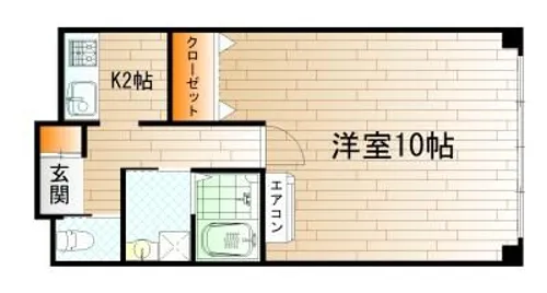 サンパティーク浅野【3階】の間取り