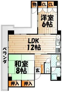 GRADO歯大前【6階】の間取り