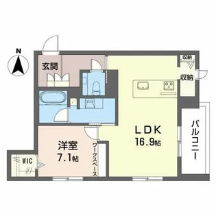 ヴィアソーレ覚王山【0202号室】の間取り