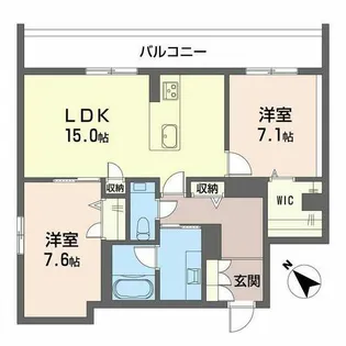 ベラ ルーナ【0101号室】の間取り