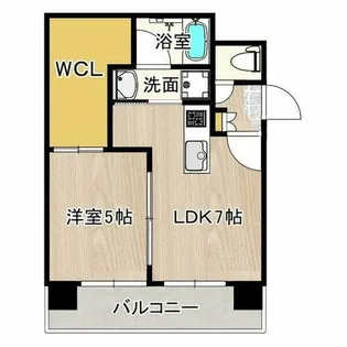 CITY SPIRE十三東【7階】の間取り