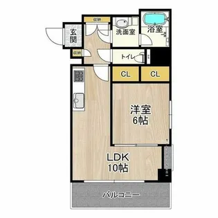 CITY SPIRE十三東【4階】の間取り