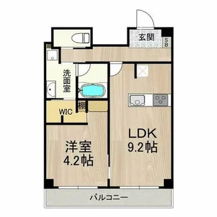 おおきに北梅田サニーアパートメント【3階】の間取り